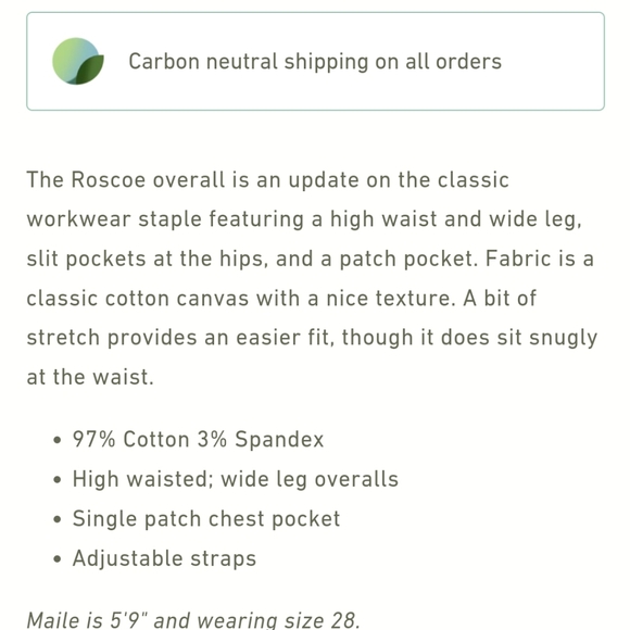 Caramel Brown 100% Cotton Overalls from Bridge and Burn NWOT - Picture 8 of 8